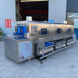 Plastic turnover box cleaning equipment