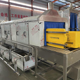 Logistics box and lid cleaning machine