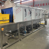 Logistics box and lid cleaning machine